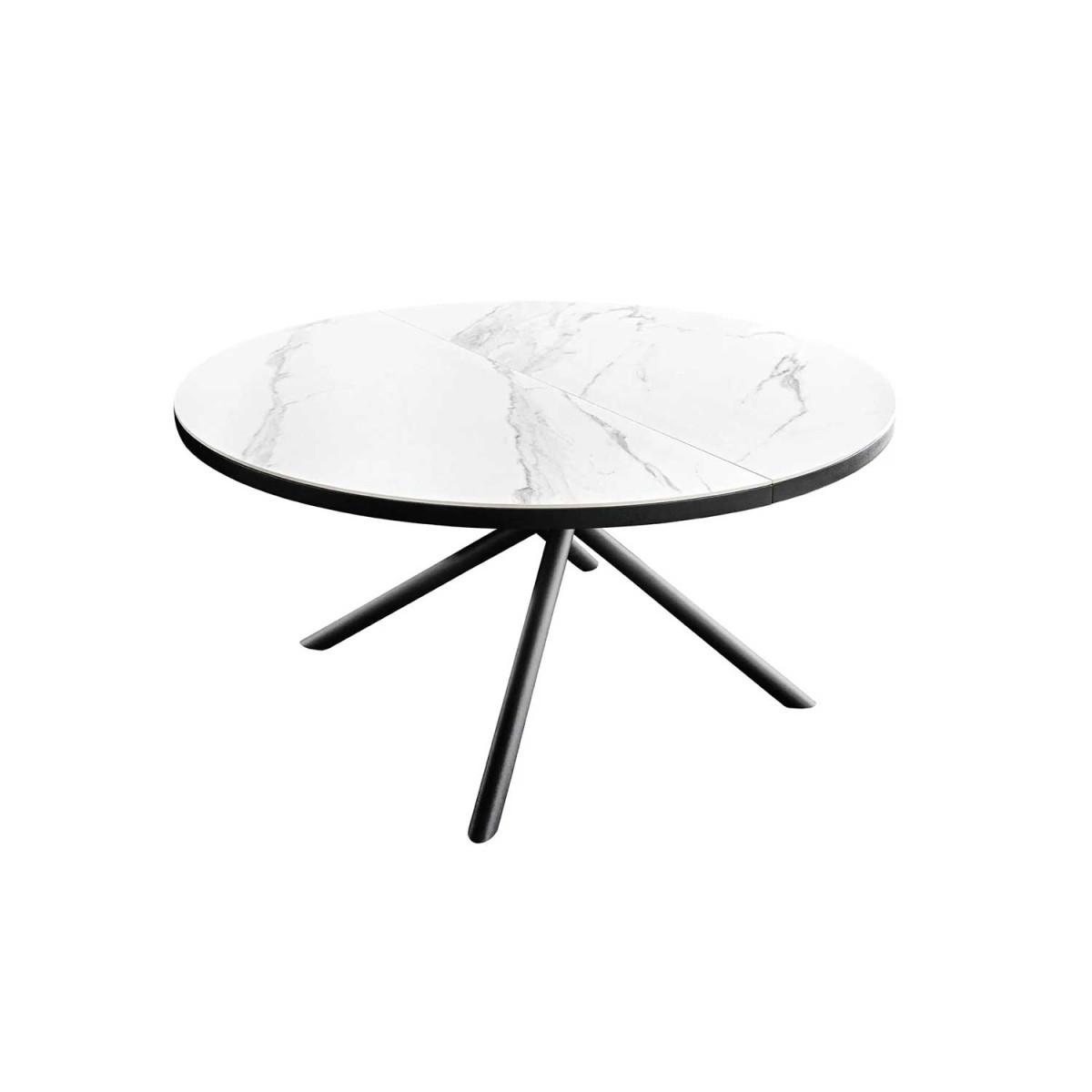 Table à manger ronde céramique extensible Neora