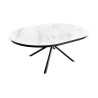 Table à manger ronde céramique extensible Neora