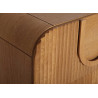 Commode bois rainuré 6 tiroirs Divine