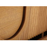Commode bois rainuré 6 tiroirs Divine