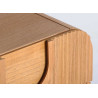 Table de chevet bois rainuré 3 tiroirs Divine