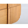 Table de chevet bois rainuré 3 tiroirs Divine