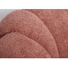 Fauteuil pivotant bouclé terracotta Amadeo