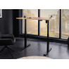 Bureau 120 cm réglable en hauteur chêne clair Samar