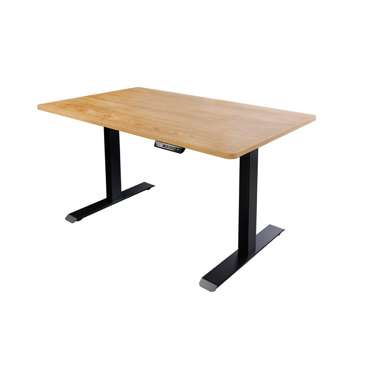 Bureau 120 cm réglable en hauteur chêne clair Samar