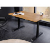 Bureau 120 cm réglable en hauteur chêne clair Samar