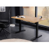 Bureau 120 cm réglable en hauteur chêne clair Samar