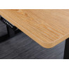 Bureau 120 cm réglable en hauteur chêne clair Samar