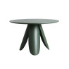 Table à manger ronde verte 120 cm Casablanca