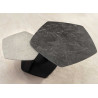 Table basse octogonale céramique gris Kaelis