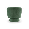 Fauteuil pivotant tissu bouclé vert Tirian