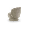 Fauteuil 1 place pivotant bouclé taupe Tirian