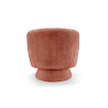 Fauteuil pivotant bouclé rouille Tirian