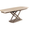Table à manger extensible aspect travertin 130-190 cm Avarea