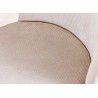 Chaises beige côtelé et pieds dorés Neyron