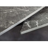 Table extensible céramique aspect marbre anthracite 130-190 cm Avarea