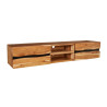 Meuble TV suspendu en acacia 160 cm Lazaro