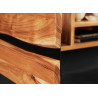 Meuble TV suspendu en acacia 160 cm Lazaro
