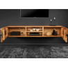 Meuble TV suspendu en acacia 160 cm Lazaro