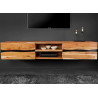 Meuble TV suspendu en acacia 160 cm Lazaro