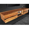Meuble TV suspendu en acacia 160 cm Lazaro