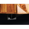 Meuble TV suspendu en sesham 3 portes 160 cm Eliora