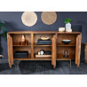 Buffet en sesham 3 portes 145 cm Eliora