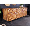 Buffet en sesham 3 portes 145 cm Eliora
