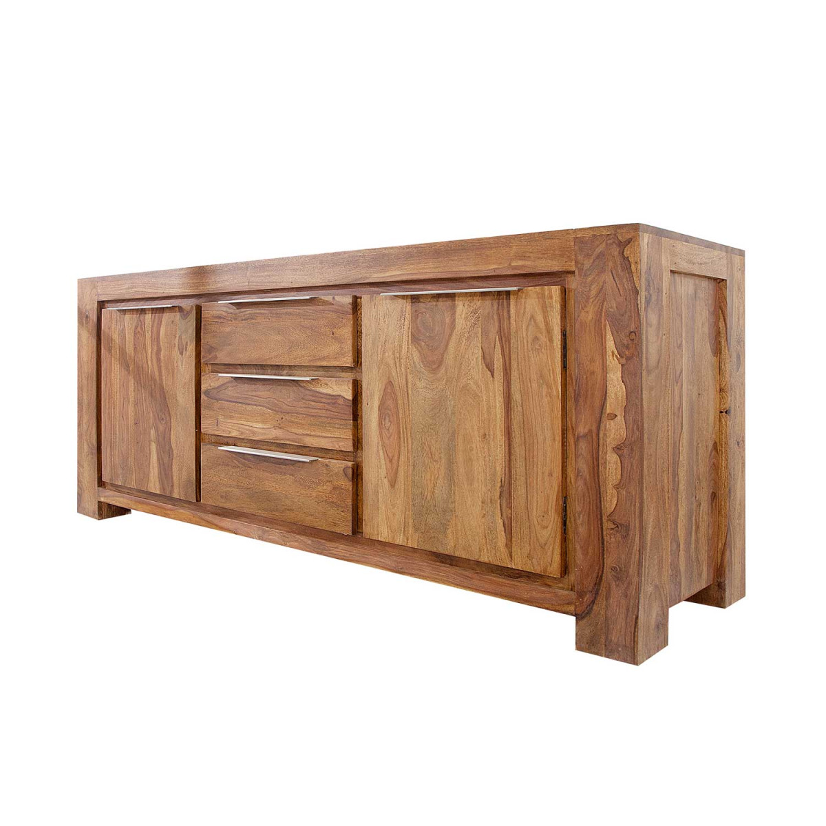 Buffet en sesham 2 portes et 3 tiroirs 175 cm Sevian