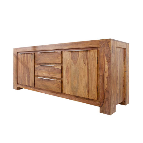 Buffet en sesham 2 portes et 3 tiroirs 175 cm Sevian