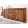 Buffet en sesham 2 portes et 3 tiroirs 175 cm Sevian