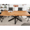 Table à manger en acacia 220 cm Aurenza