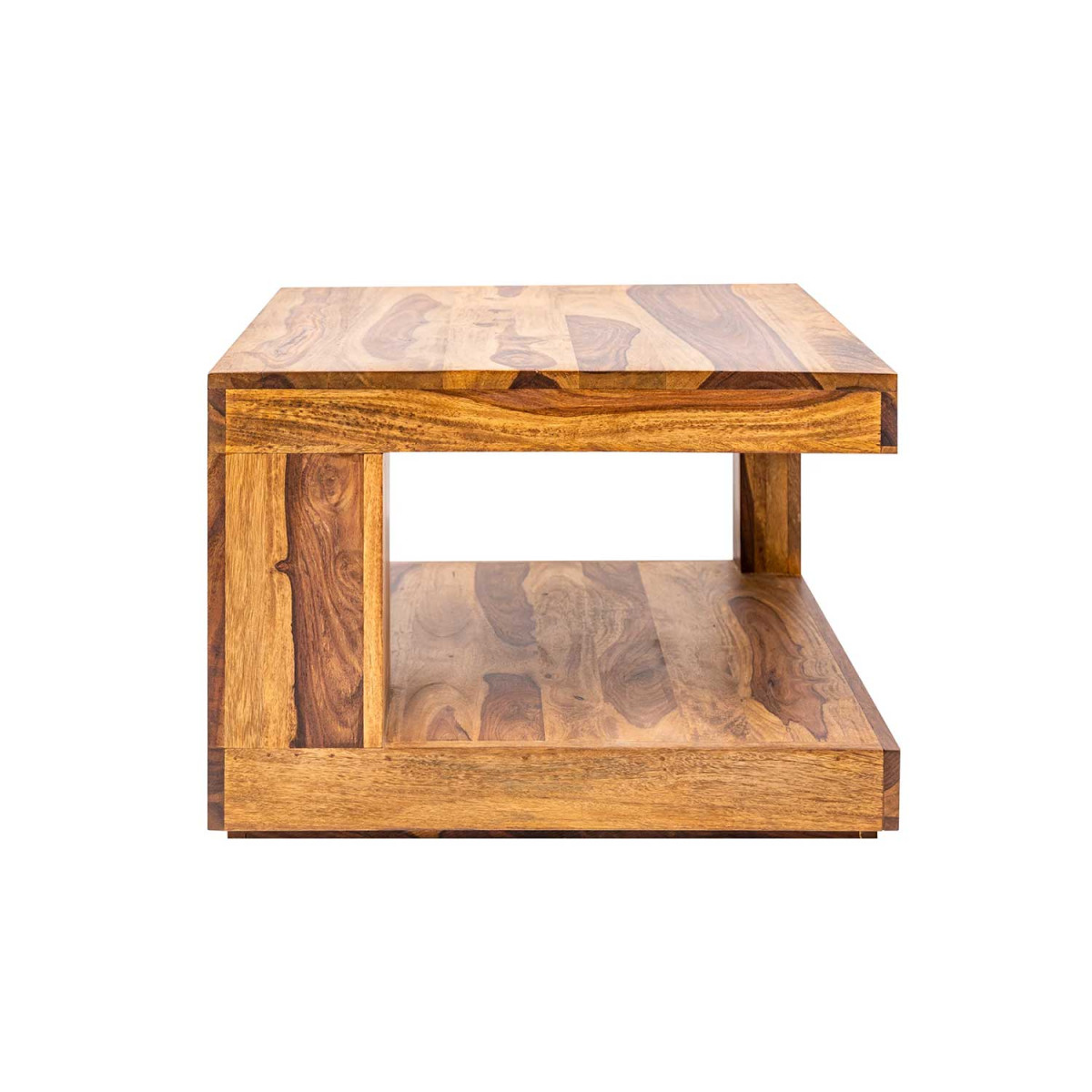 Table basse carrée en sesham 60 cm Sevian