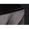 Meuble TV suspendu en manguier noir sculpté 200 cm Elno