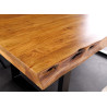 Table à manger en acacia et pieds en U Silan