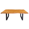 Table à manger en acacia et pieds en U Silan