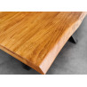 Table à manger rectangulaire acacia et pieds étoile Silan