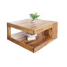 Table basse carrée en sesham 80 cm Sevian