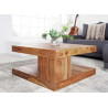Table basse carrée en sesham 80 cm Sevian