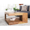Table basse carrée en sesham 80 cm Sevian