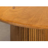 Table à manger ronde avec rangement en manguier Riven