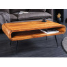 Table basse de salon en sesham 90 cm Amani
