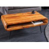 Table basse de salon en sesham 90 cm Amani