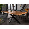 Table à manger en bois d'acacia naturel 180 cm Oralis