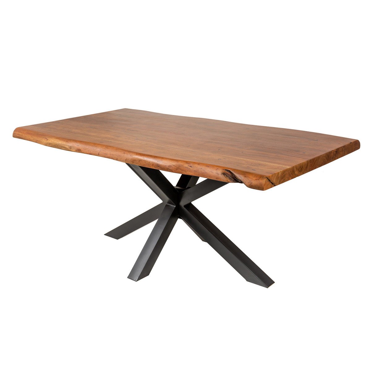 Table à manger en bois d'acacia naturel 180 cm Oralis