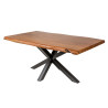 Table à manger en bois d'acacia naturel 180 cm Oralis