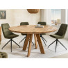 Table à manger ronde en manguier 140 cm Velina