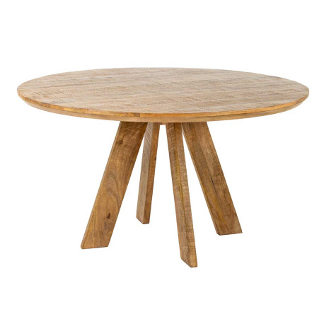 Table à manger ronde en manguier 140 cm Velina