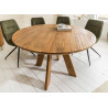 Table à manger ronde en manguier 140 cm Velina