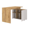 Bureau d'angle chêne et cachemire 120 cm Adrano